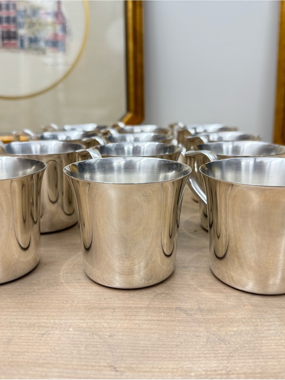 Vintage Wallace Silver Plated Cups - Set of 12